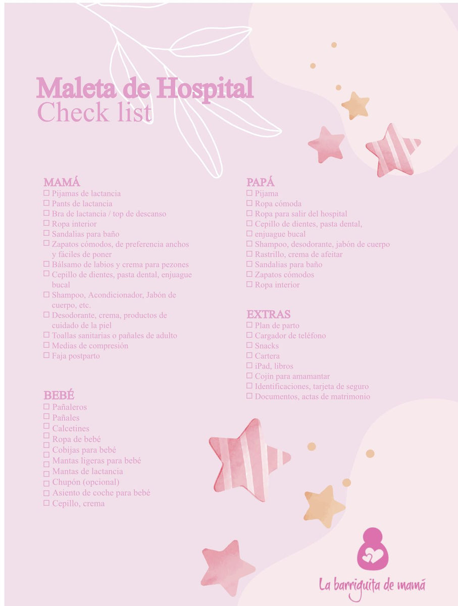 Lista Hospital Mama Que Necesitas Llevar Al Hospital Para Dar A