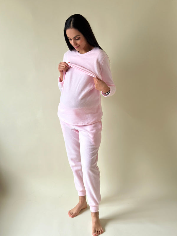 Pijama de maternidad y lactancia •BABY ROSE• POLAR