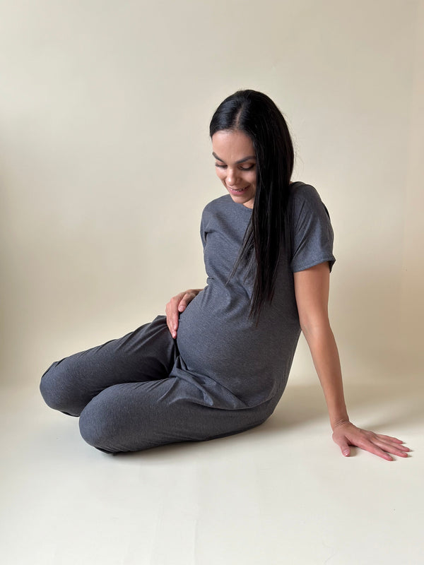 Jumper de maternidad COMFORT •Gris oxford•