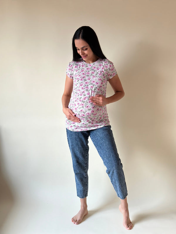 Blusa de maternidad y lactancia •Margaritas•