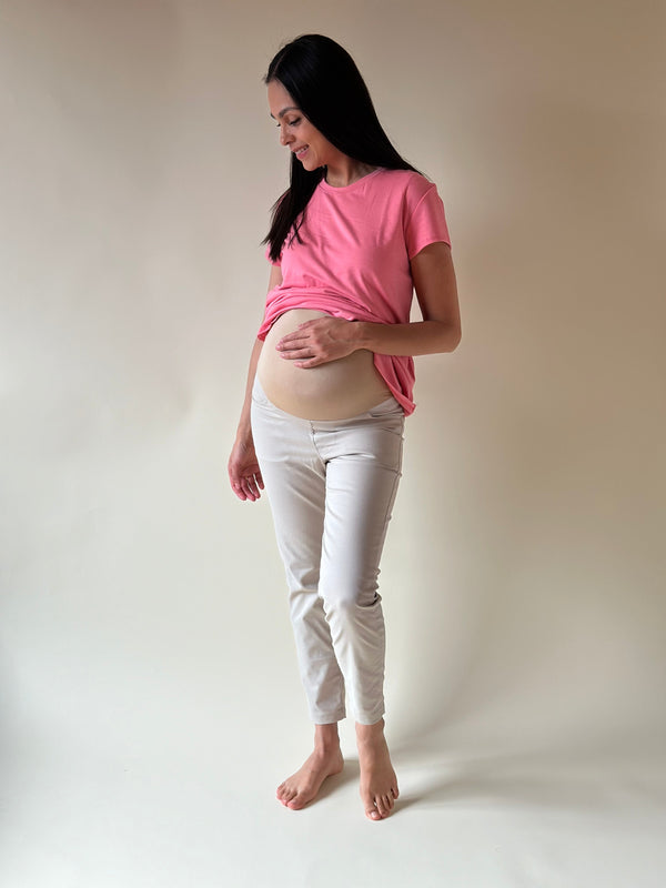 Pantalón corte skinny •Caqui• GABARDINA