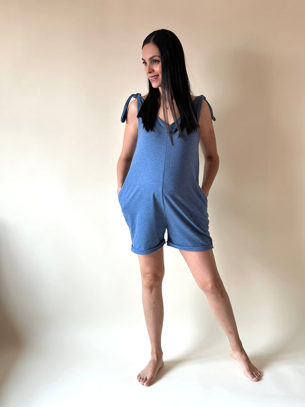 Jumper SHORT de maternidad •Azul demin•