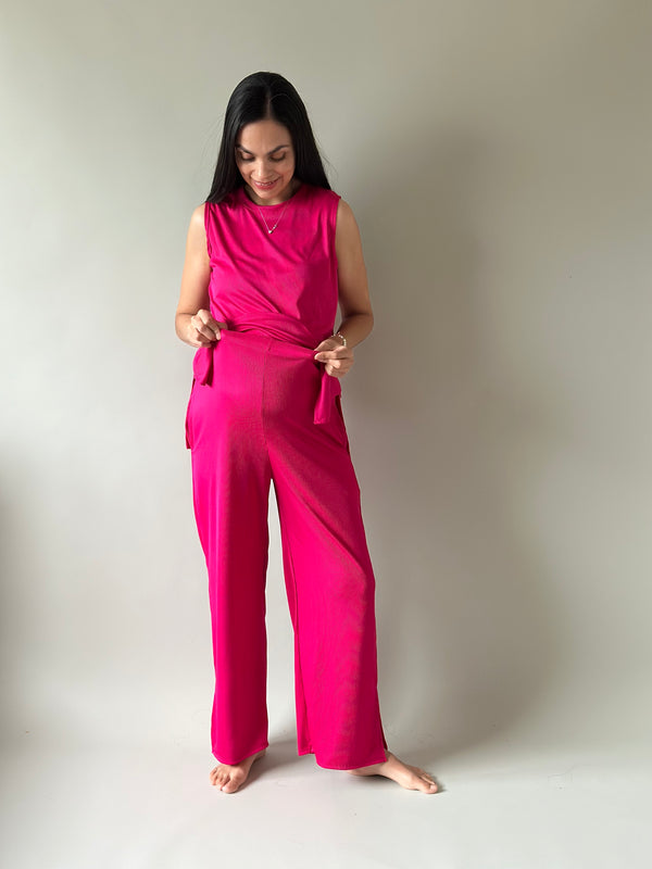 Set de embarazo y lactancia Romina •Fucsia•