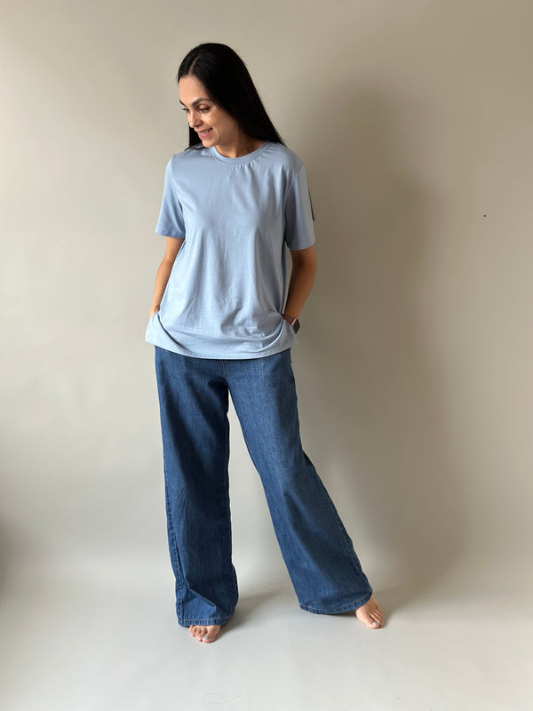 Playera de maternidad y lactancia •Cielo•