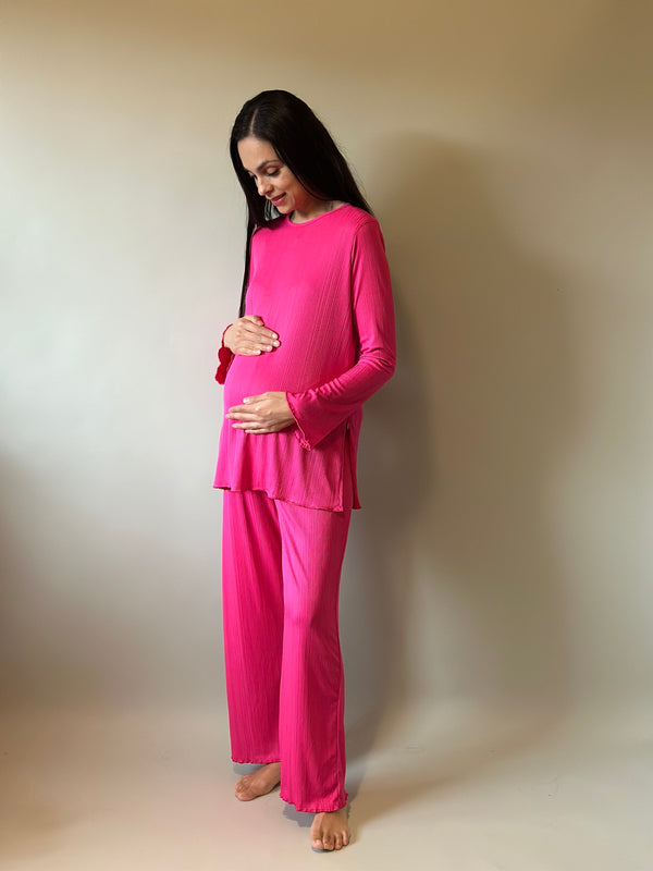 Set de maternidad y lactancia Jimena •Fucsia•