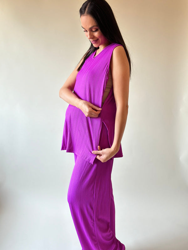 Set de embarazo y lactancia Anabel •Púrpura •