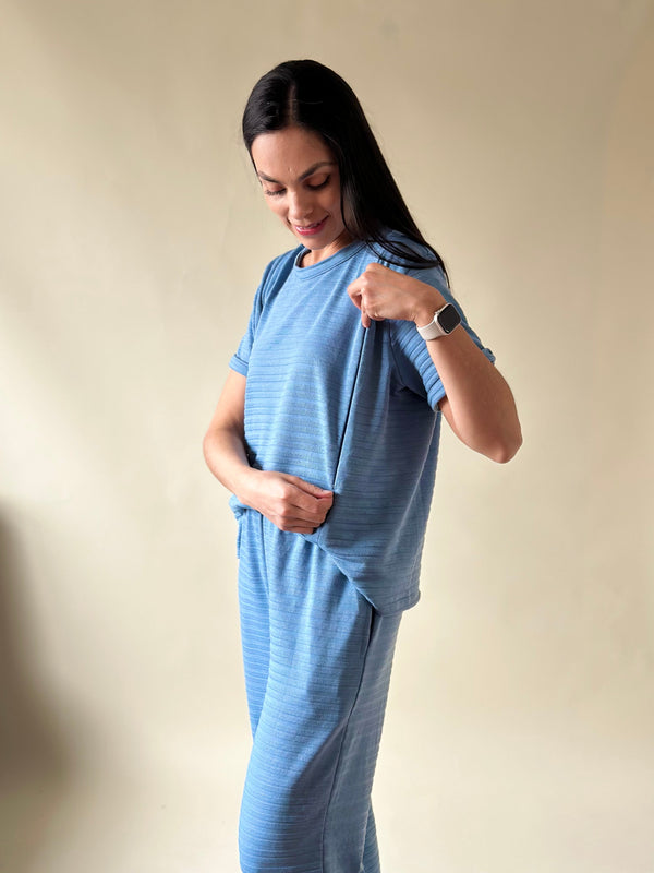 Set de lactancia y postparto Amaya •Azul•