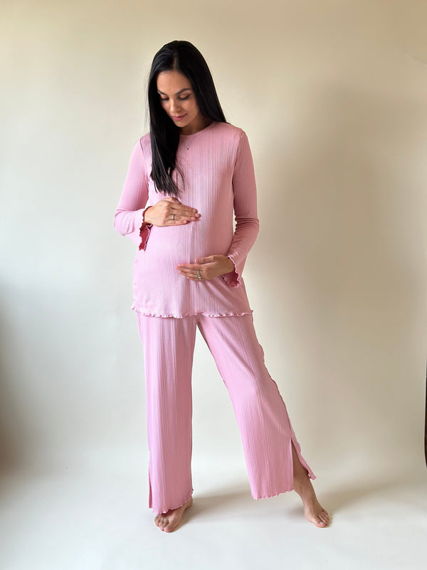 Set de maternidad y lactancia Jimena •Rosa palo•