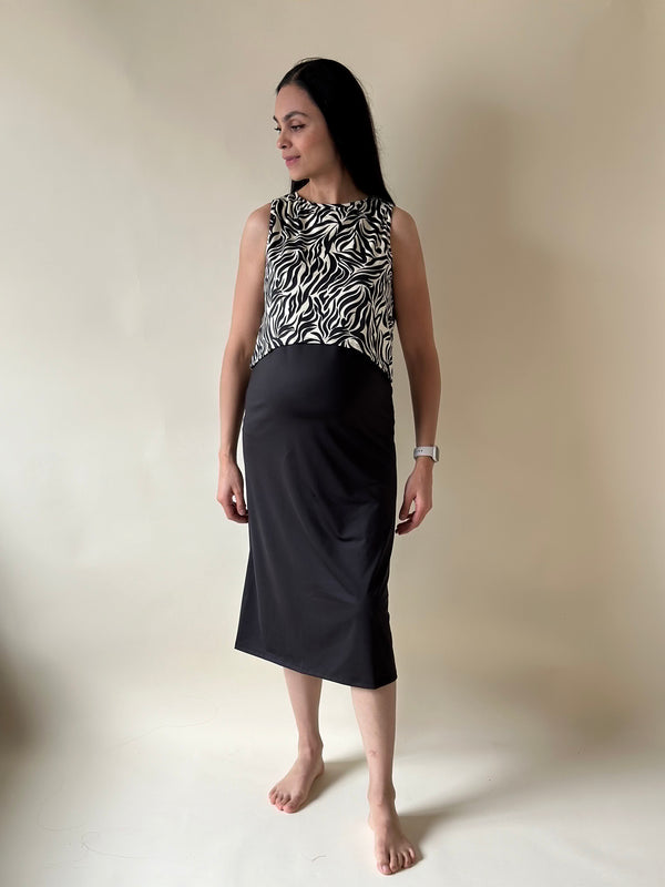 Vestido de maternidad y lactancia •Zebra•