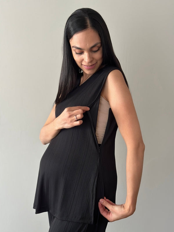 Set de embarazo y lactancia Anabel •Negro•