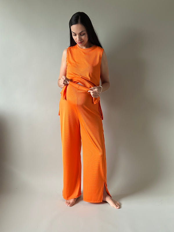 Set de embarazo y lactancia Romina •Naranja•