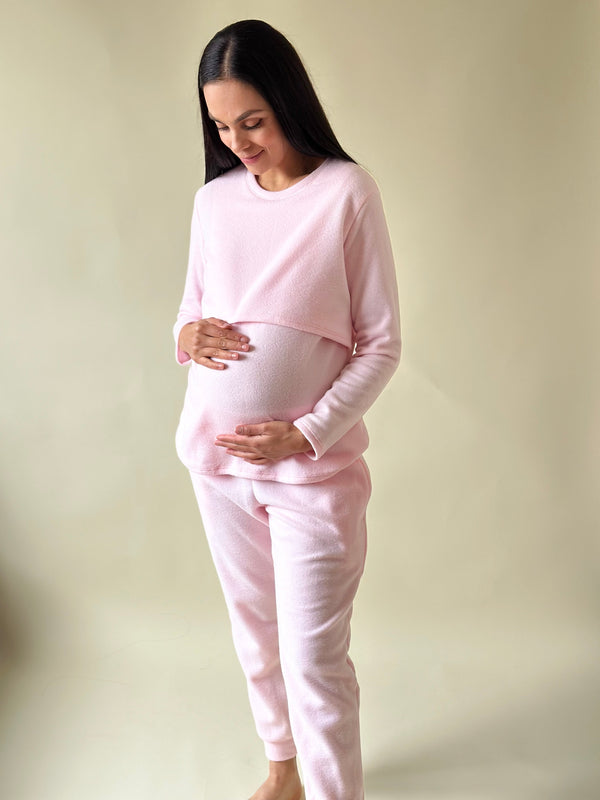 Pijama de maternidad y lactancia •BABY ROSE• POLAR