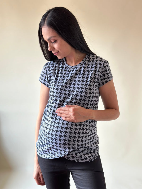 Blusa de maternidad y lactancia •Pata de gallo•