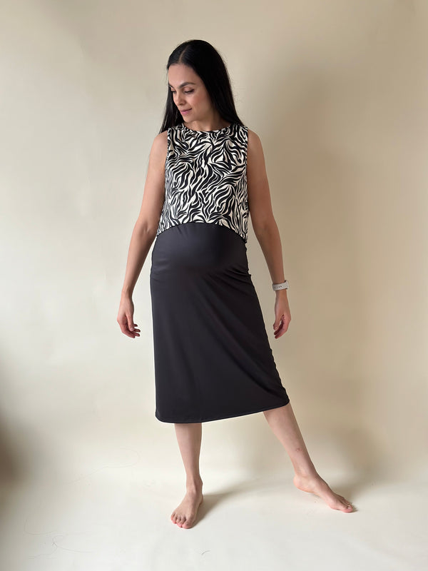 Vestido de maternidad y lactancia •Zebra•
