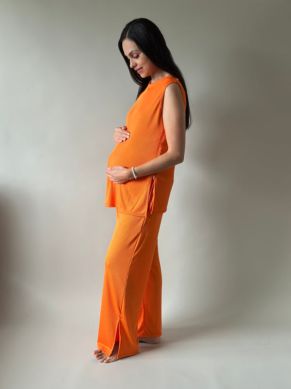 Set de embarazo y lactancia Romina •Naranja•
