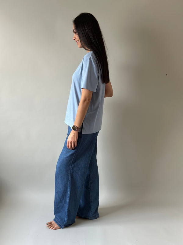 Playera de maternidad y lactancia •Cielo•