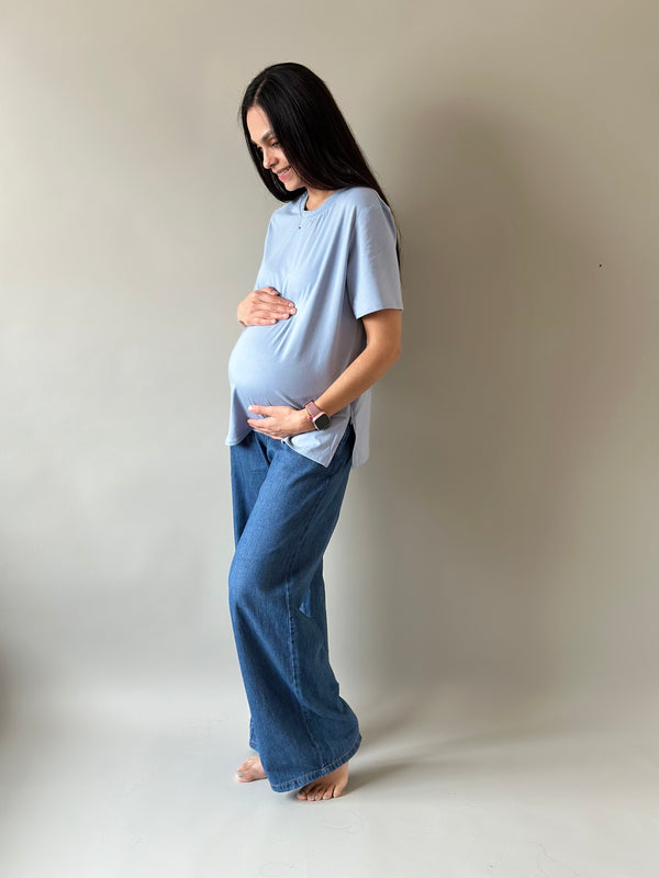 Playera de maternidad y lactancia •Cielo•