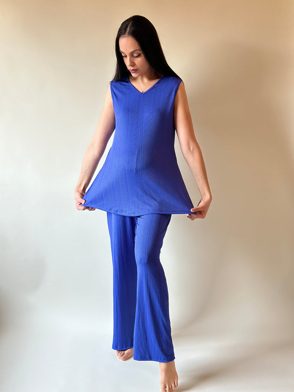 Set de embarazo y lactancia Anabel •Azul rey •