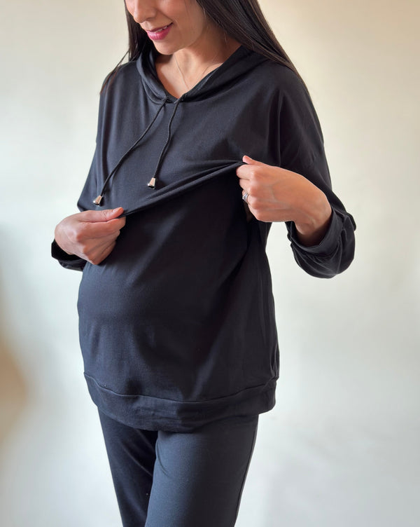 Pants de embarazo y lact •Negro•