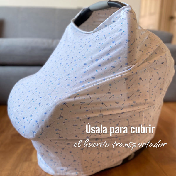 Manta de lactancia multifuncional •Corazón verde•