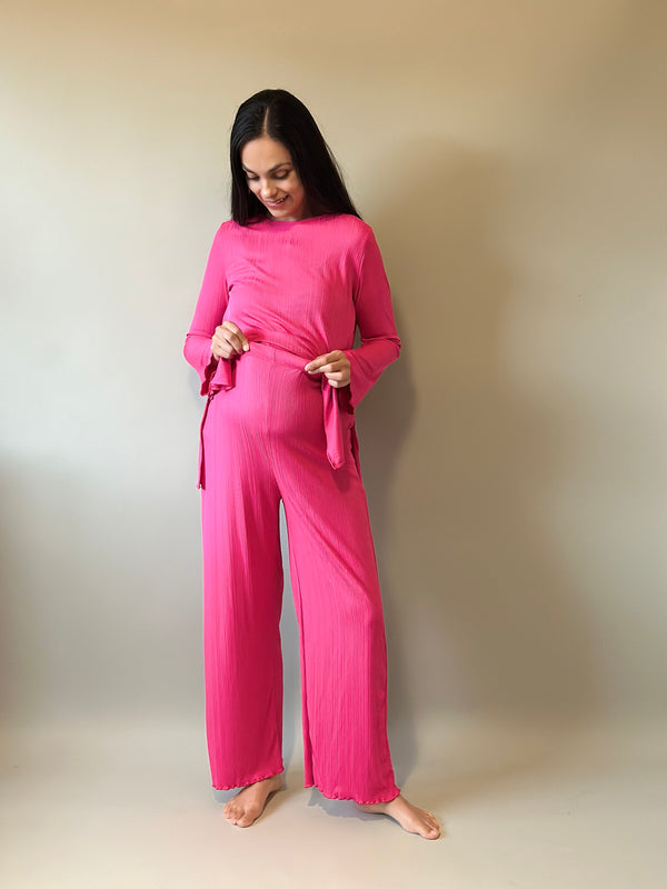 Set de maternidad y lactancia Jimena •Fucsia•