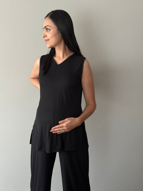 Set de embarazo y lactancia Anabel •Negro•