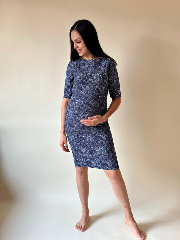 Vestido de maternidad AZUL MARINO •Galaxia•