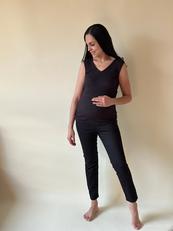 Blusa tejida •Gris oxford•