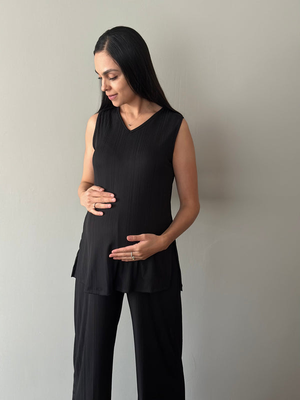 Set de embarazo y lactancia Anabel •Negro•
