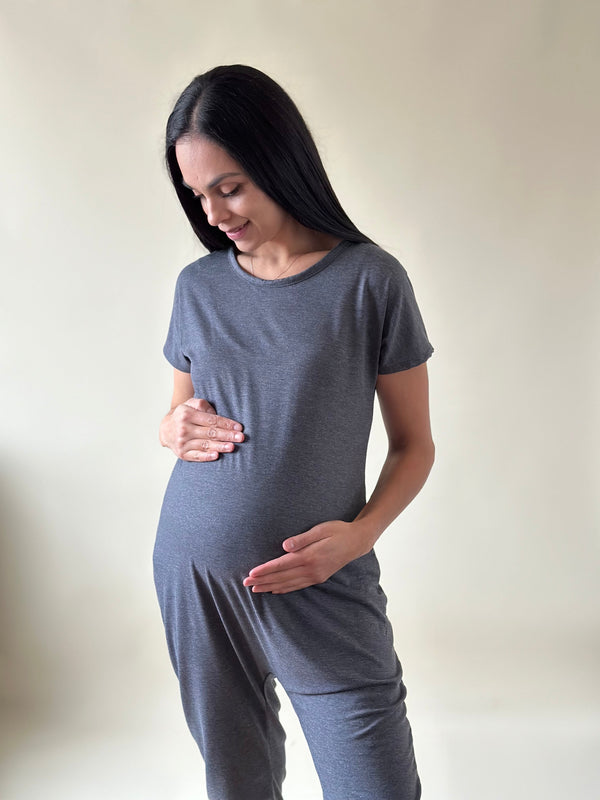 Jumper de maternidad COMFORT •Gris oxford•