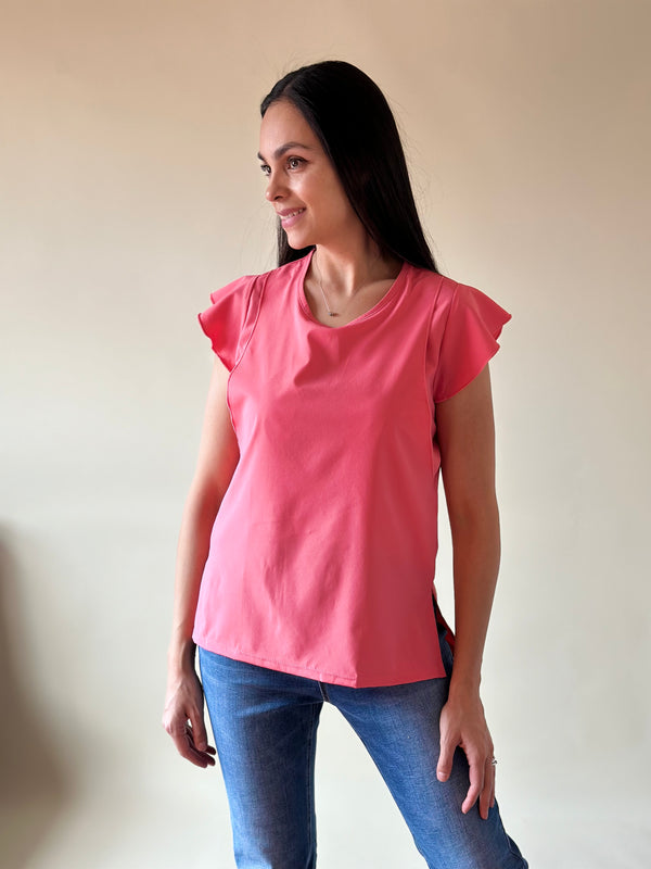 Blusa de lactancia •coral•