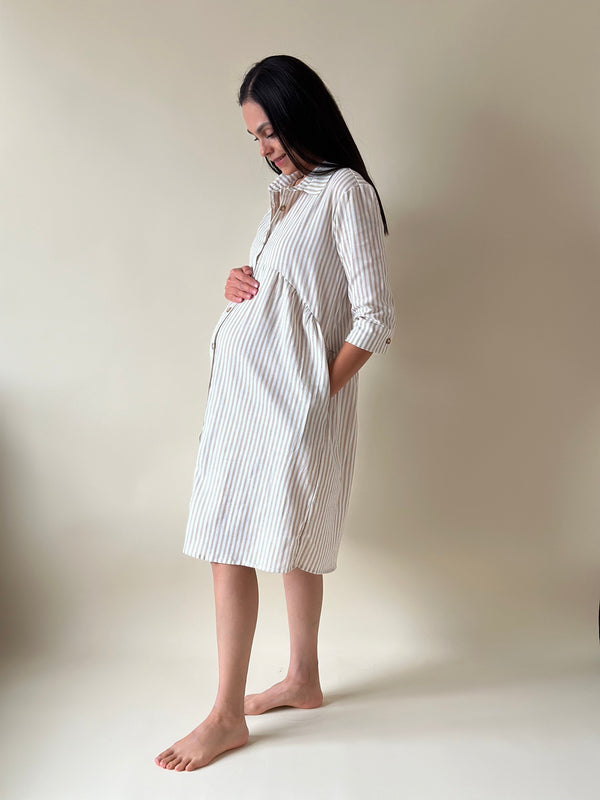 Vestido de maternidad y lactancia •Luca arena•