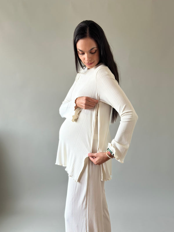 Set de maternidad y lactancia Jimena •Marfil•