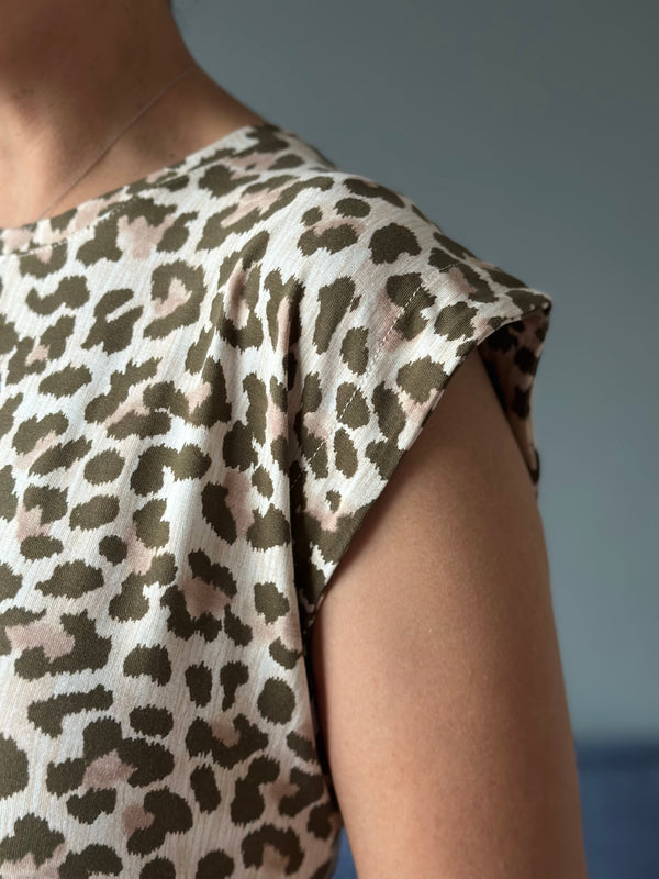 Vestido de maternidad midi •Animal Print•
