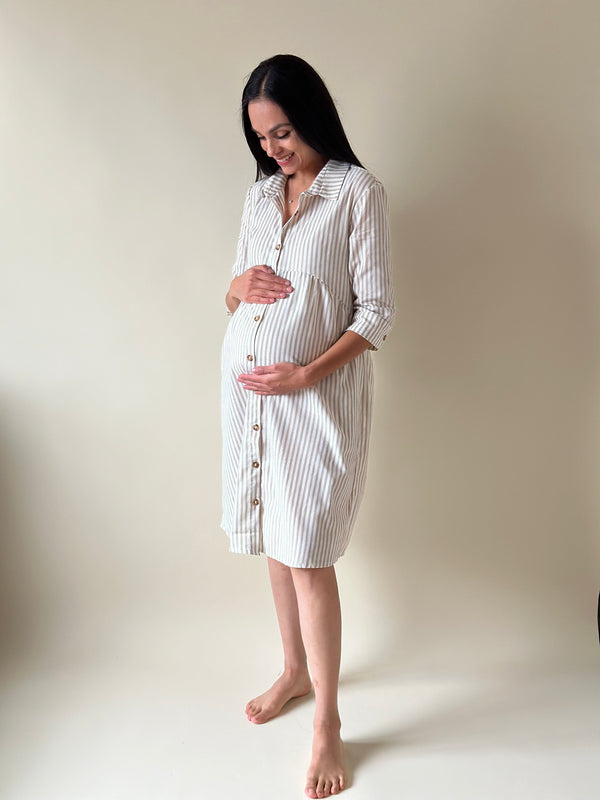 Vestido de maternidad y lactancia •Luca arena•