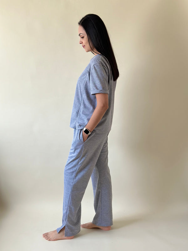 Set de lactancia y postparto Amaya •Gris•