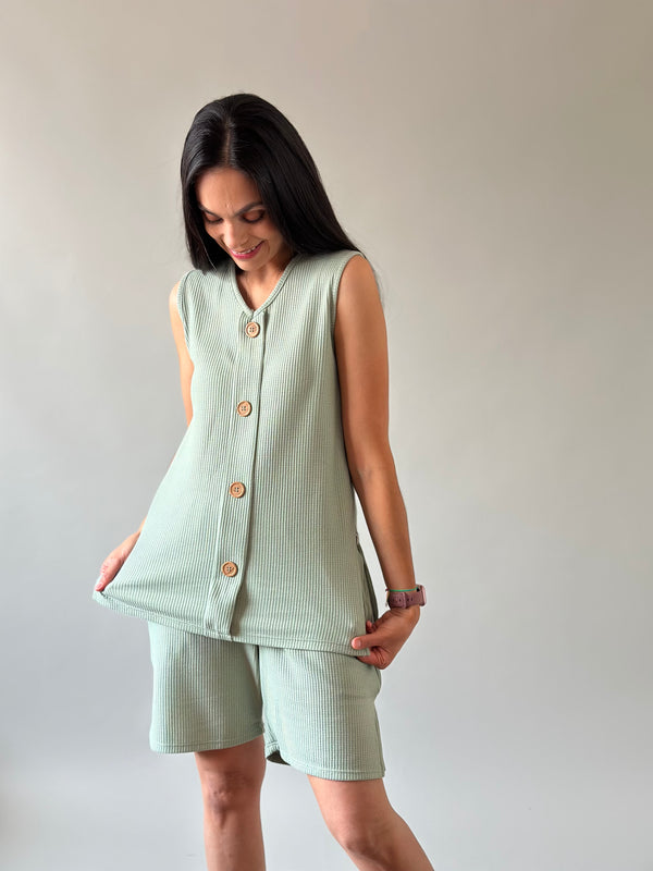 Set de postparto y lactancia Emma •Verde olivo•