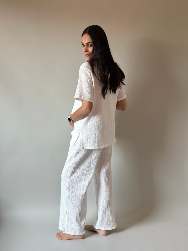 Set de embarazo y lactancia Valeria •Blanco•