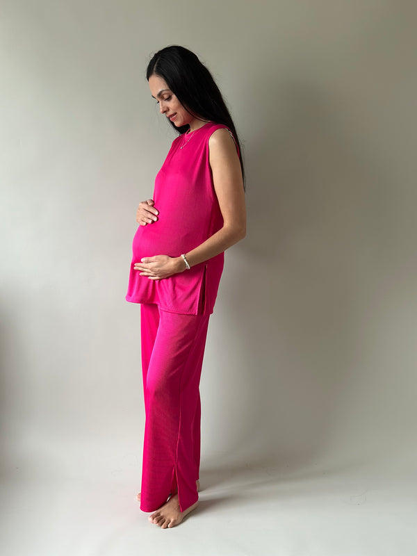 Set de embarazo y lactancia Romina •Fucsia•