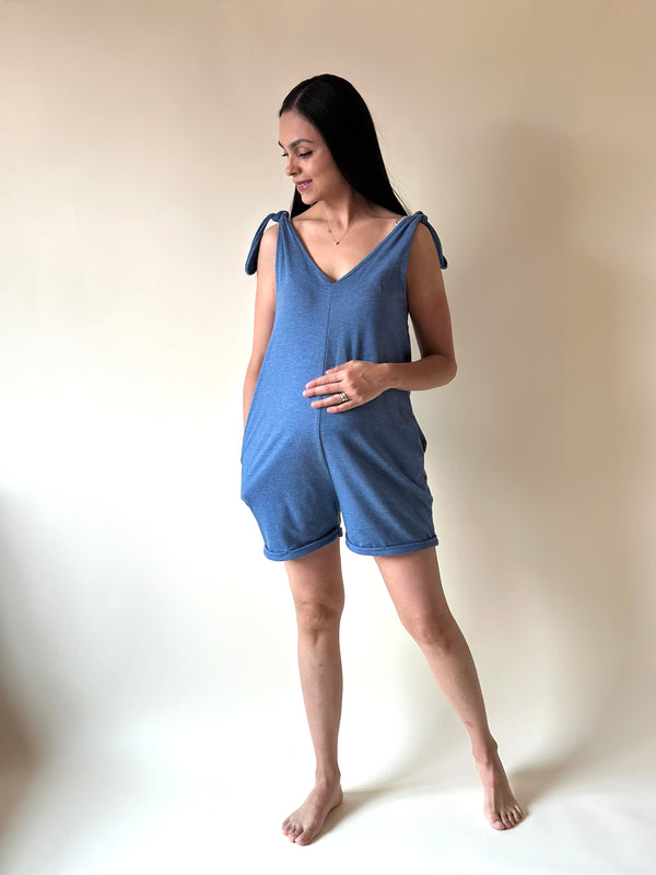 Jumper SHORT de maternidad •Azul demin•