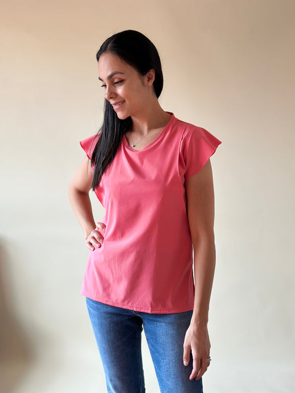 Blusa de lactancia •coral•