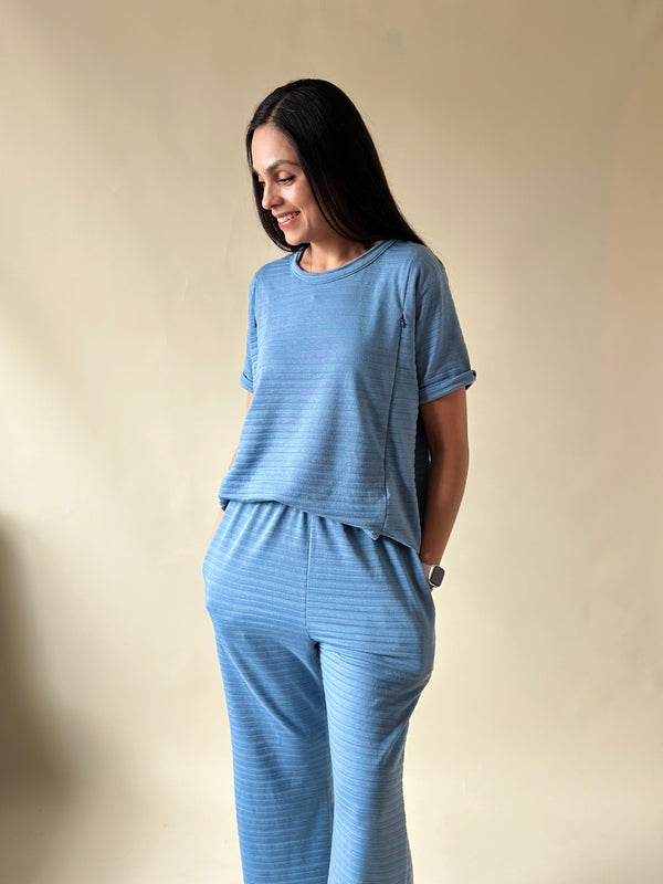 Set de lactancia y postparto Amaya •Azul•