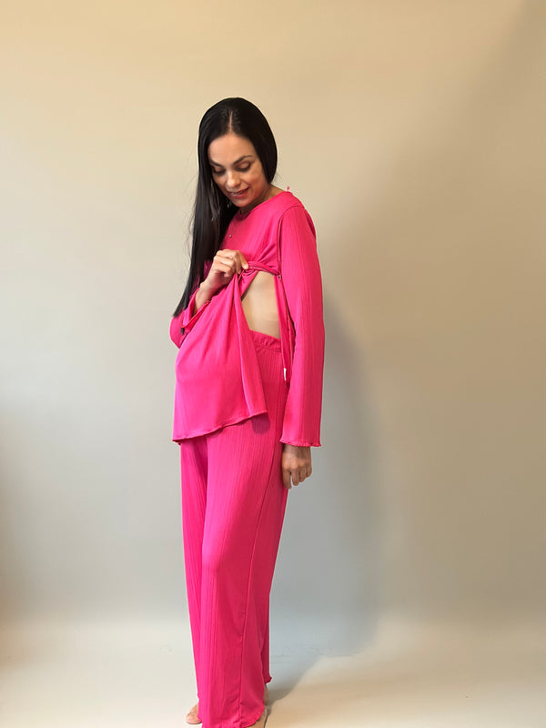 Set de maternidad y lactancia Jimena •Fucsia•