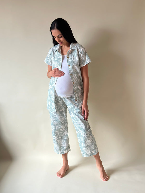 Set de embarazo Isis con LINO •Verde•