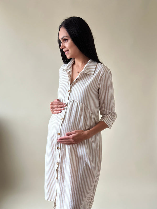 Vestido de maternidad y lactancia •Luca arena•