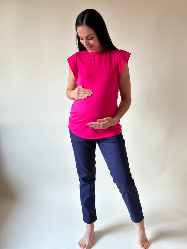 Pantalón corte skinny •Azul marino• GABARDINA