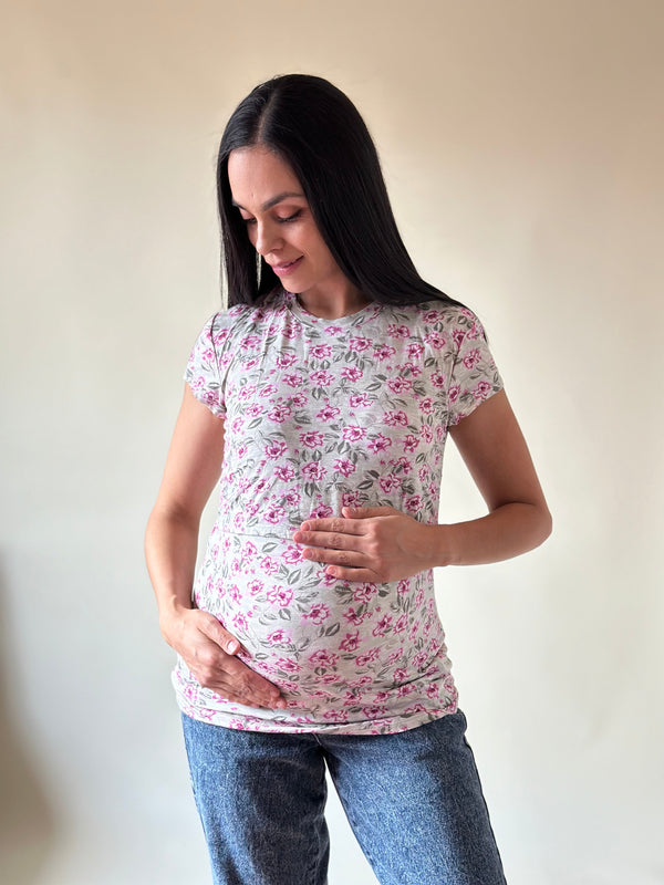 Blusa de maternidad y lactancia •Margaritas•