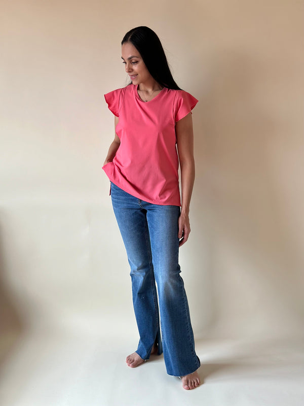 Blusa de lactancia •coral•