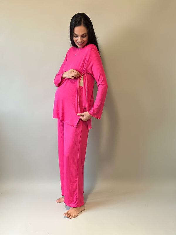 Set de maternidad y lactancia Jimena •Fucsia•