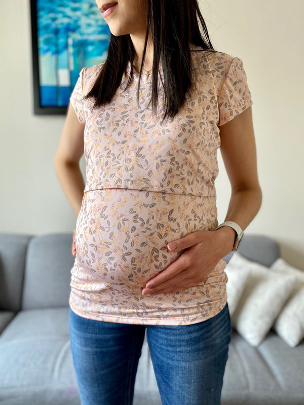 Blusa de maternidad y lactancia •Helecho melón•
